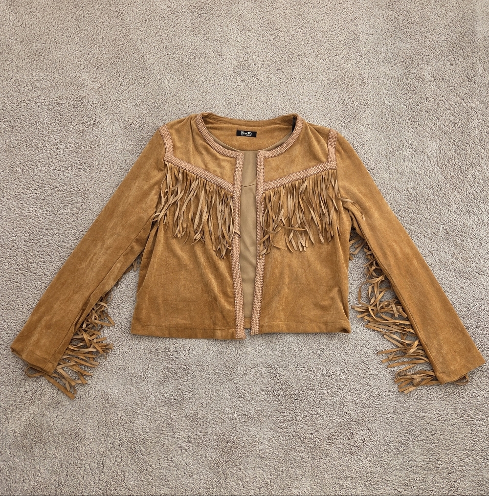 Miss Me Suede Fringe Jacket Size Small